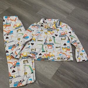Construction Print Kids Pajamas